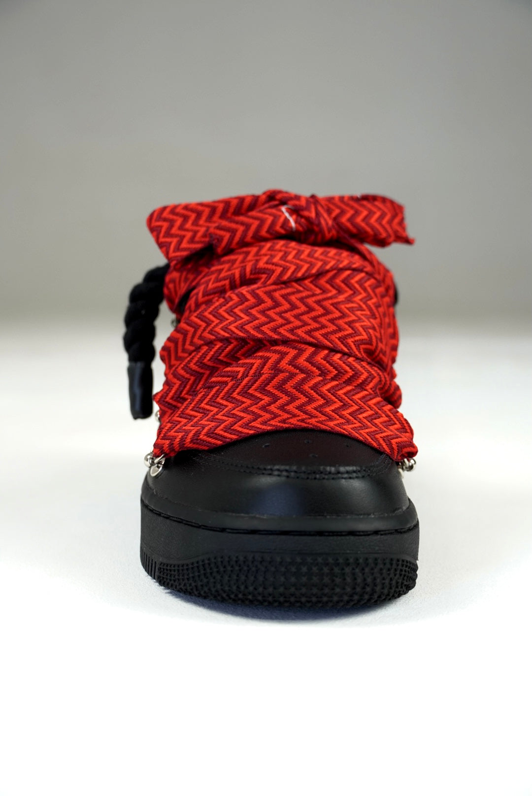 AF1 Black Lanvin Laces (Rojo)