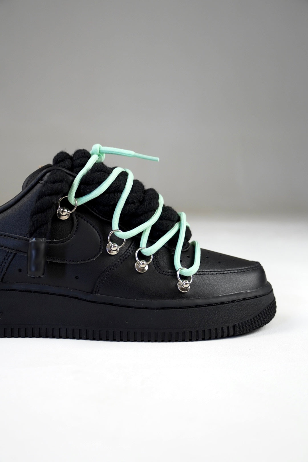 AF1 Black Off-White Laces (Celeste)