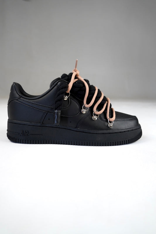 AF1 Black Off-White Laces (Marrón)