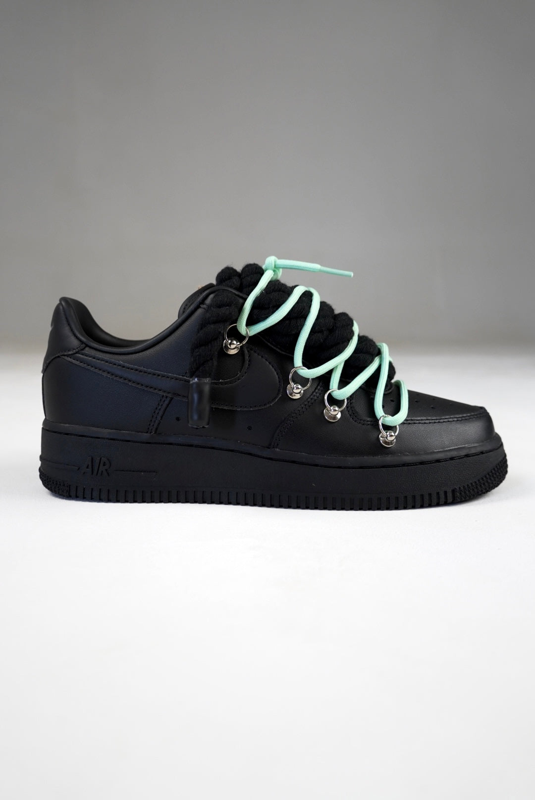 AF1 Black Off-White Laces (Celeste)