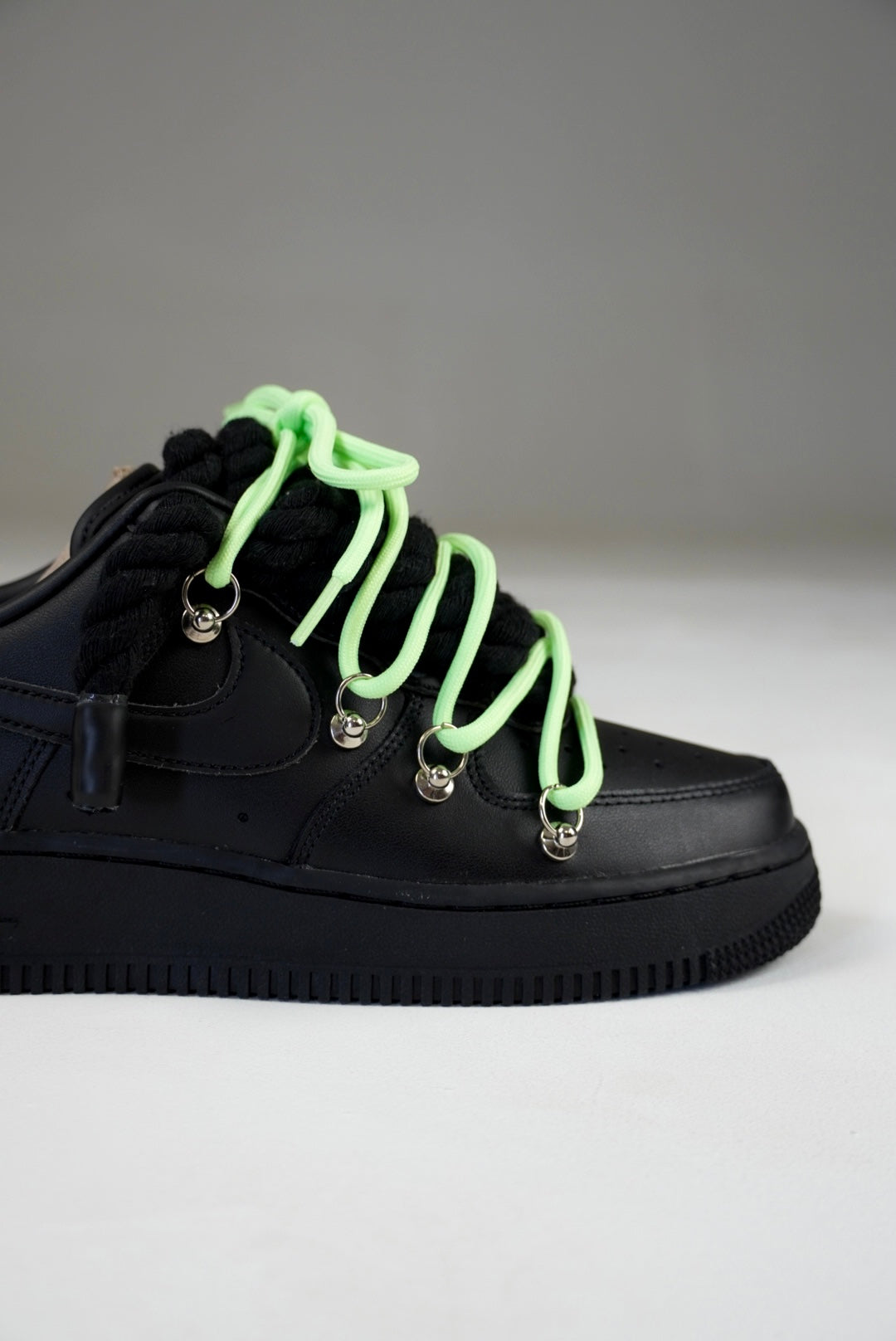 AF1 Black Off-White Laces (Flúor)