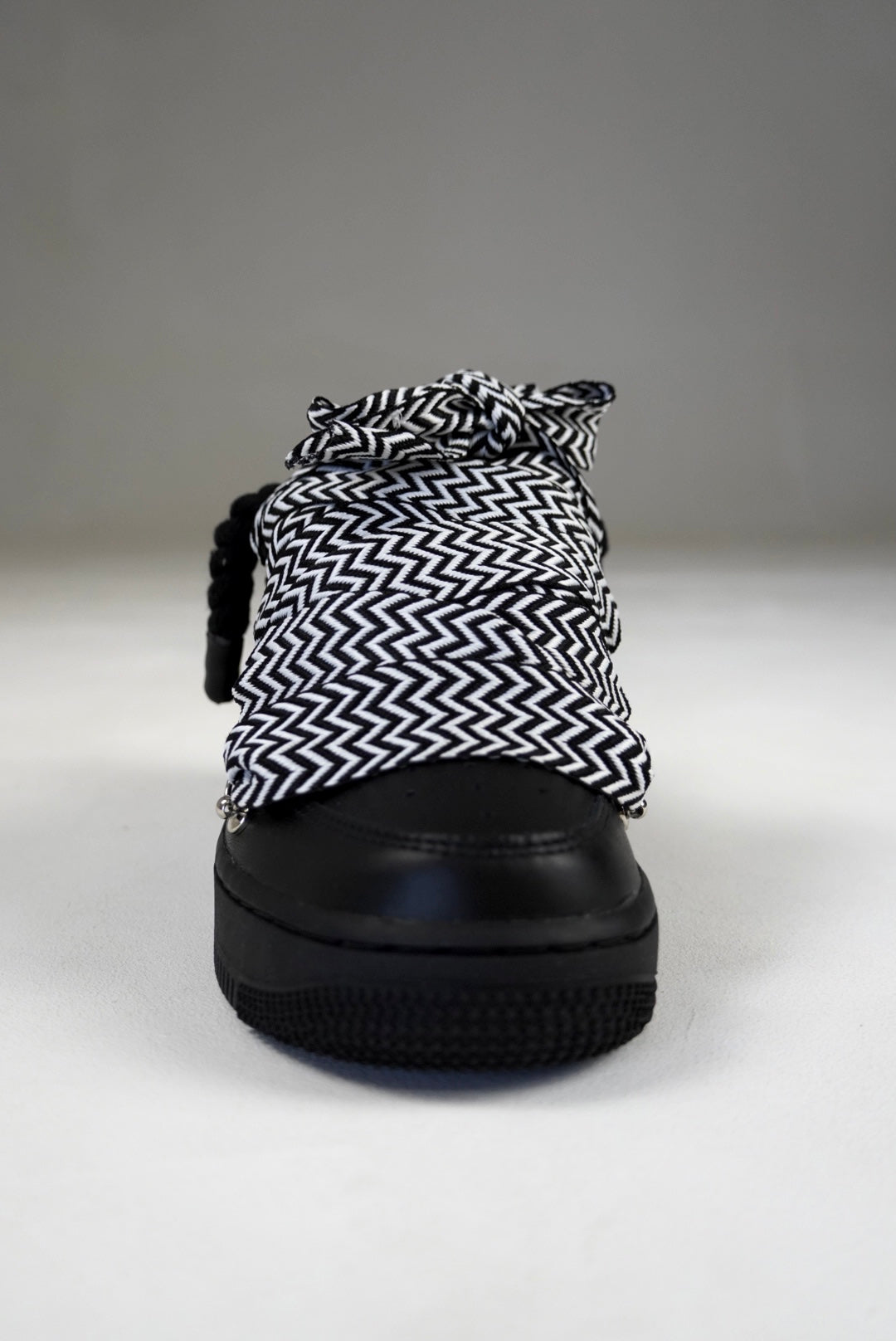 AF1 Black Lanvin Laces (Negro/Blanco)