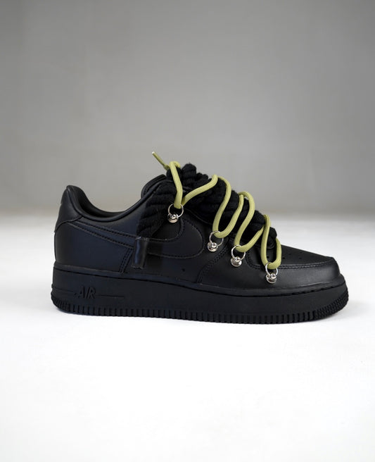 AF1 Black Off-White Laces (Verde)