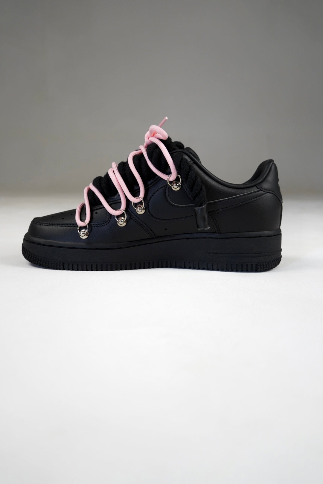 AF1 Black Off-White Laces (Rosa)