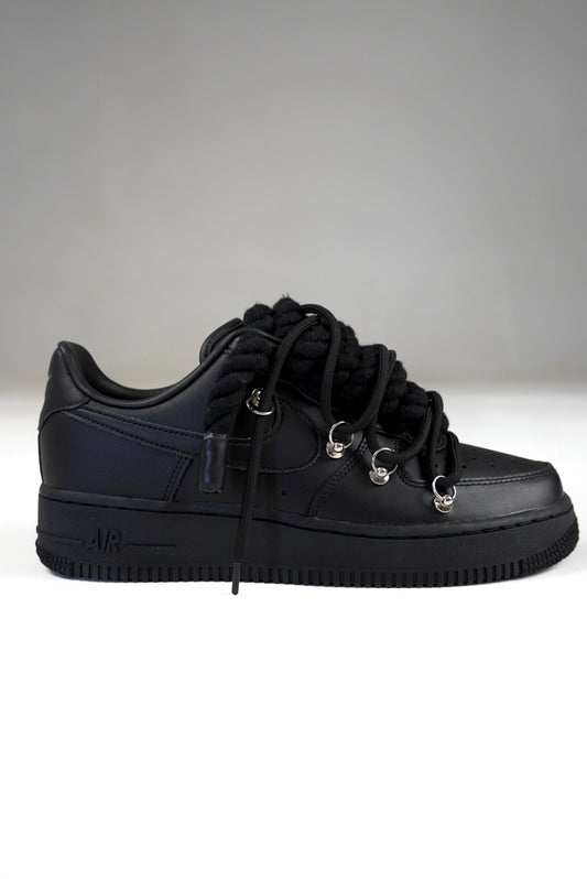 AF1 Black Off-White Laces (Negro)